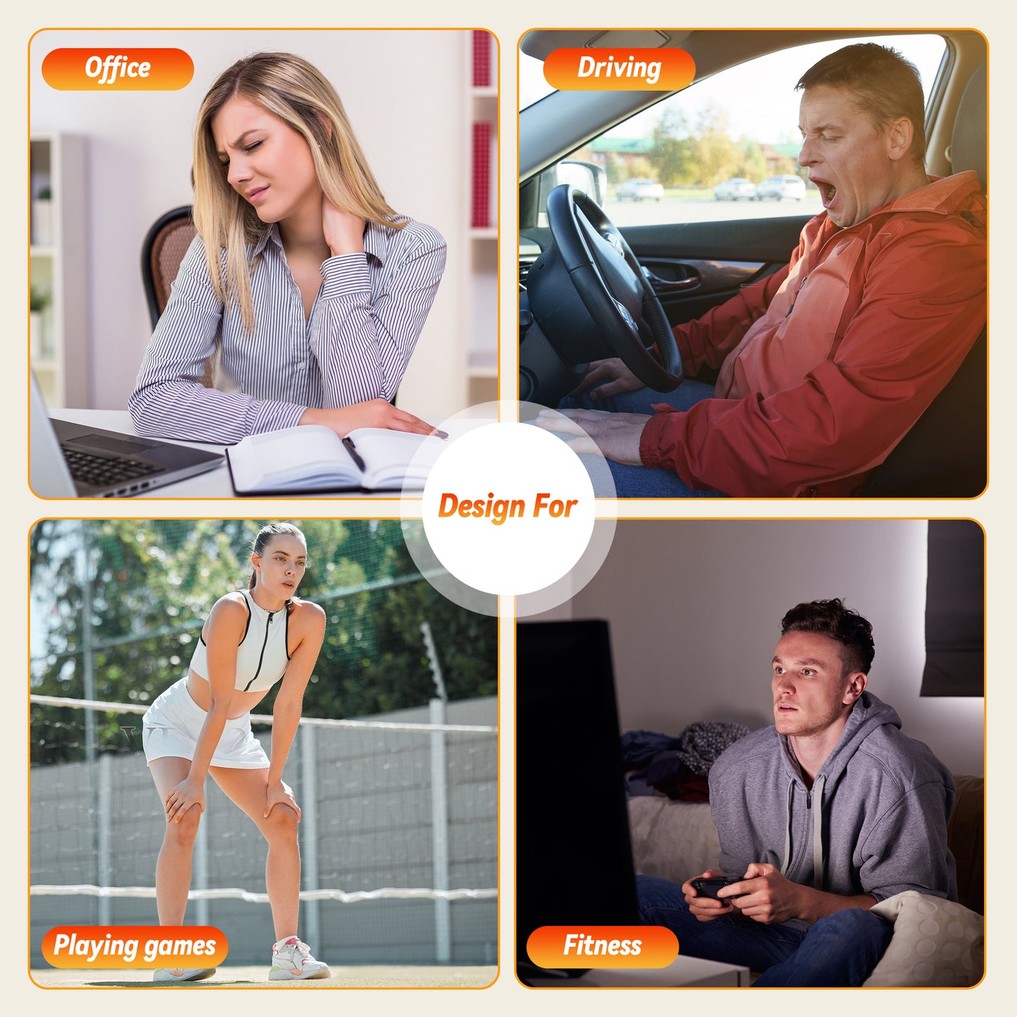 Vipuse Cordless Neck and Shoulder Massager with Heat,4D Deep Tissue Kneading Shiatsu Massager for Pain Relief Deep Tissue,Gifts for Women Men Mom Dad