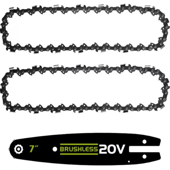 Vipuse 7 Inch Chainsaw Guide Bar and Chain Combo for Pole Saw