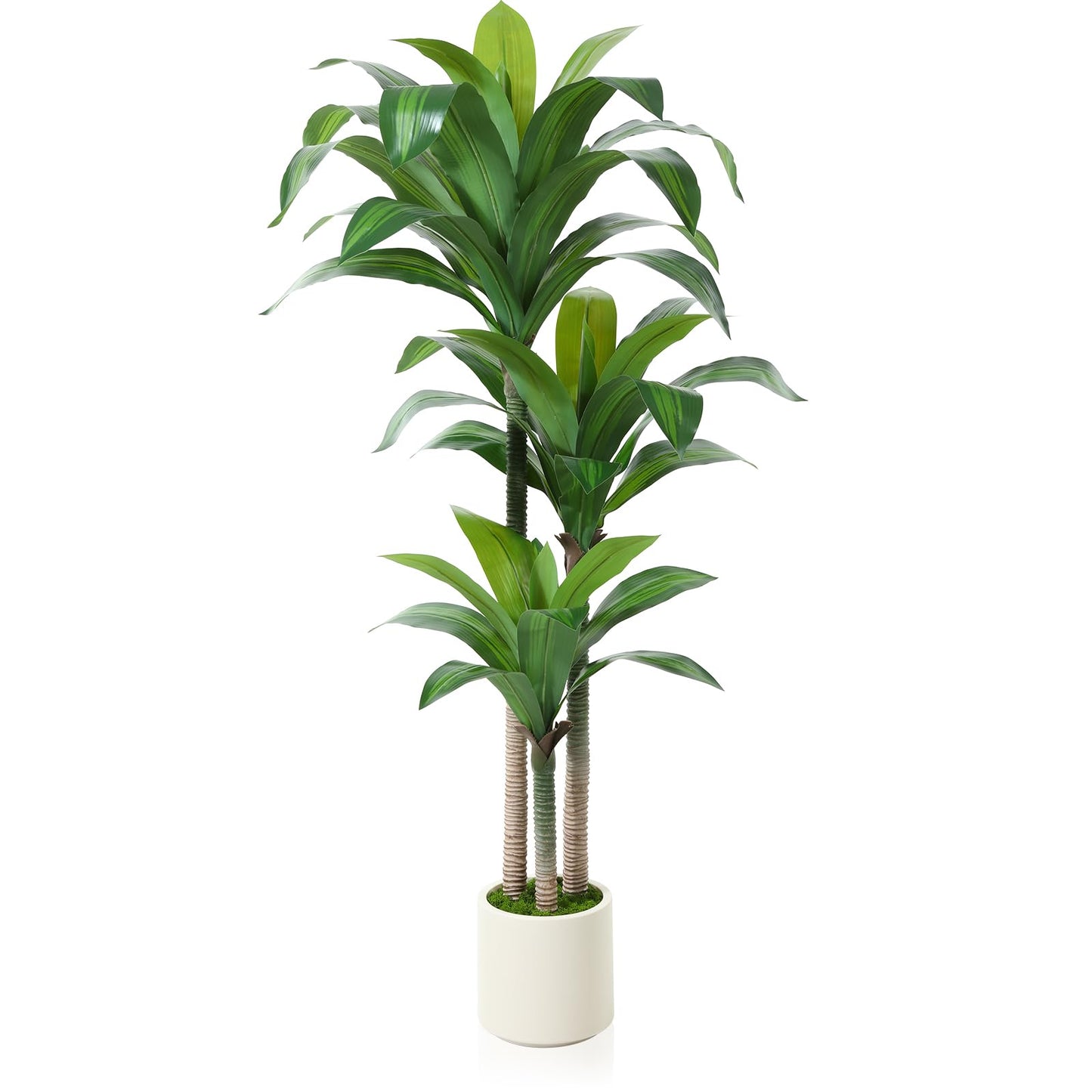 Dracaena Tree Faux Plants Indoor Outdoor Decor, Artificial Plants for Home Decor Office Living Room Porch Patio