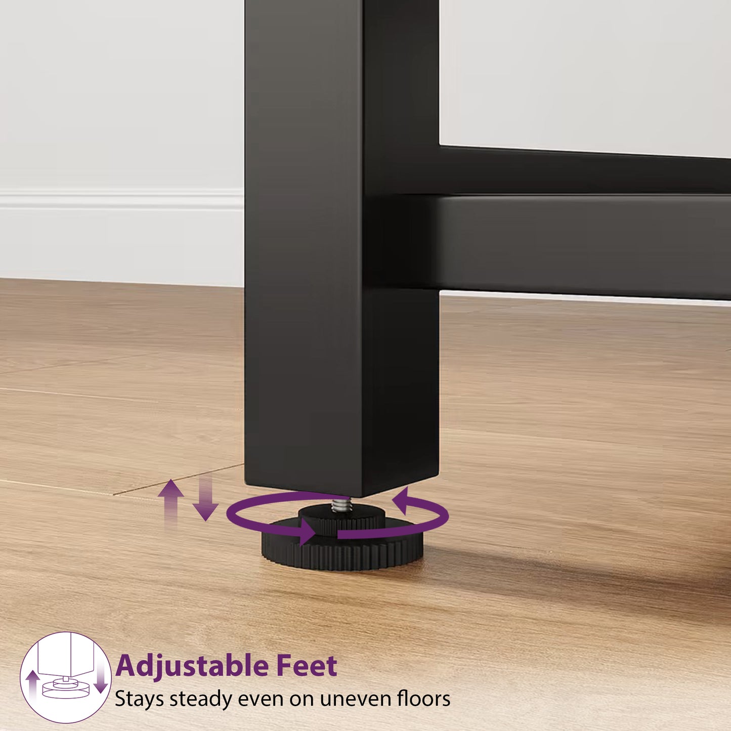 Anyact Kitchen Island with Power Outlet&5 Hooks, Bakers Rack with Storage,Industrial Coffee Bar Table for Kitchen Dining Living Room(Vintage Brown)