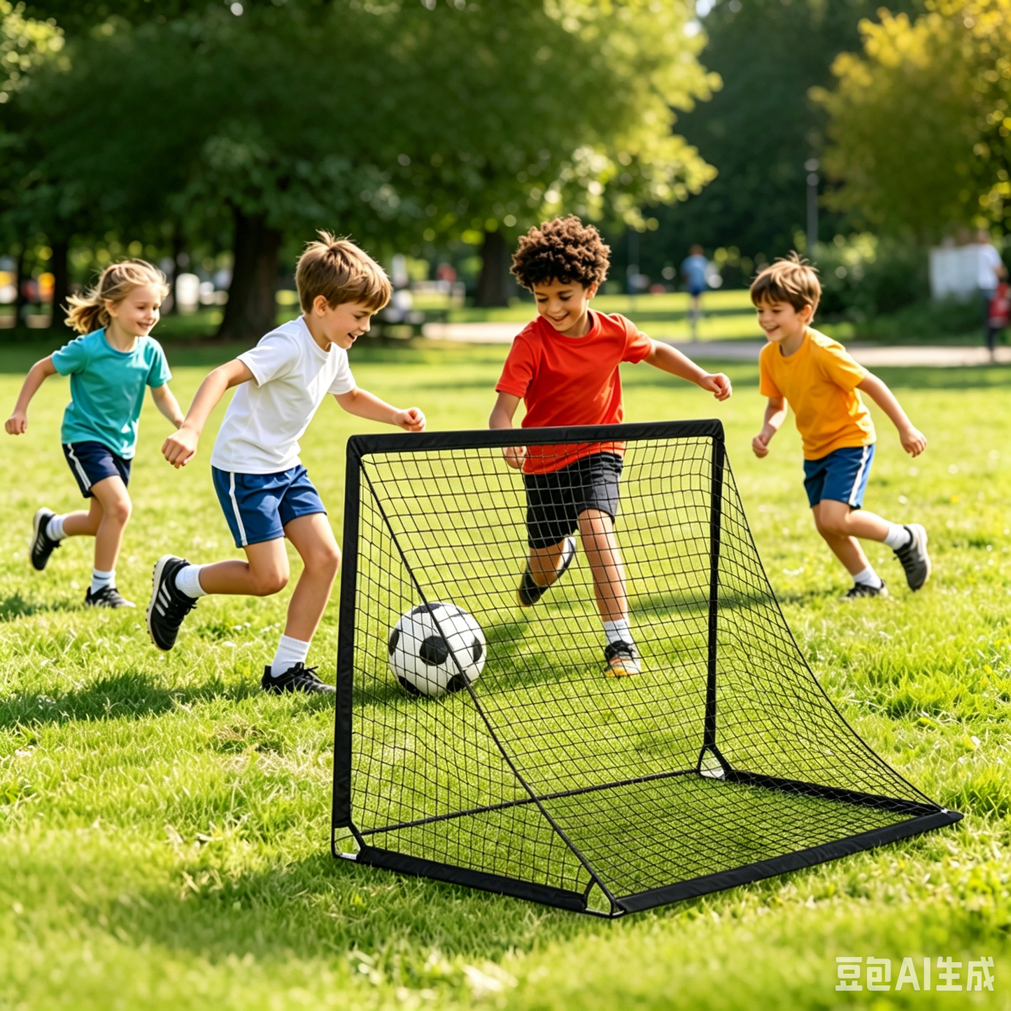 Vipuse 2 Pack 4x3ft Soccer Goals&Ball Set for Kids/Teenagers, Portable Pop Up Training Kits for Backyard/Outdoors
