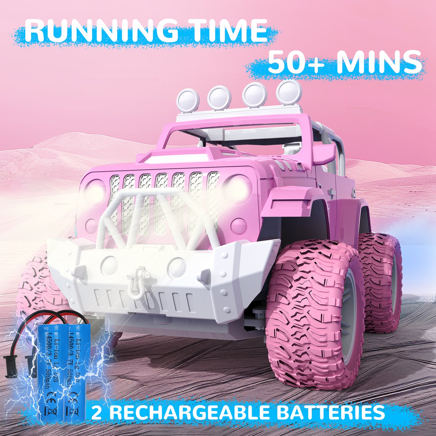 Mibescal Pink Remote Control Jeep