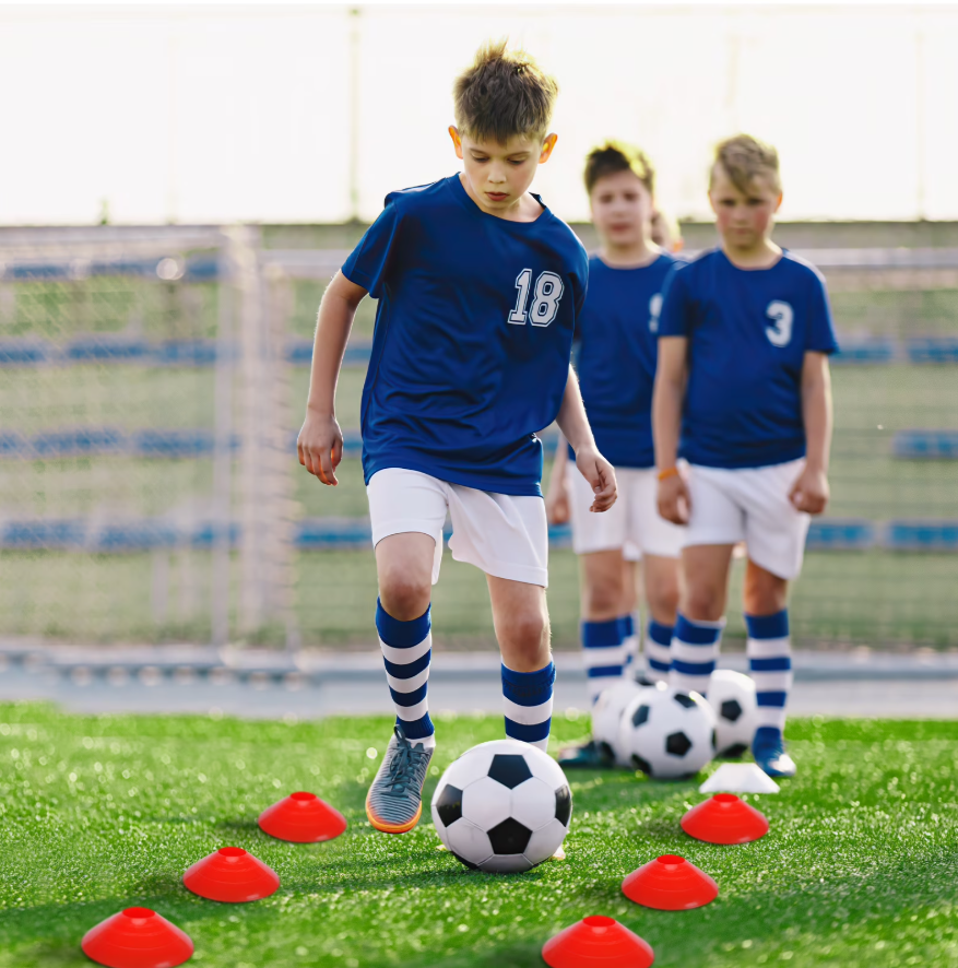 Vipuse 2 Pack 4x3ft Soccer Goals&Ball Set for Kids/Teenagers, Portable Pop Up Training Kits for Backyard/Outdoors