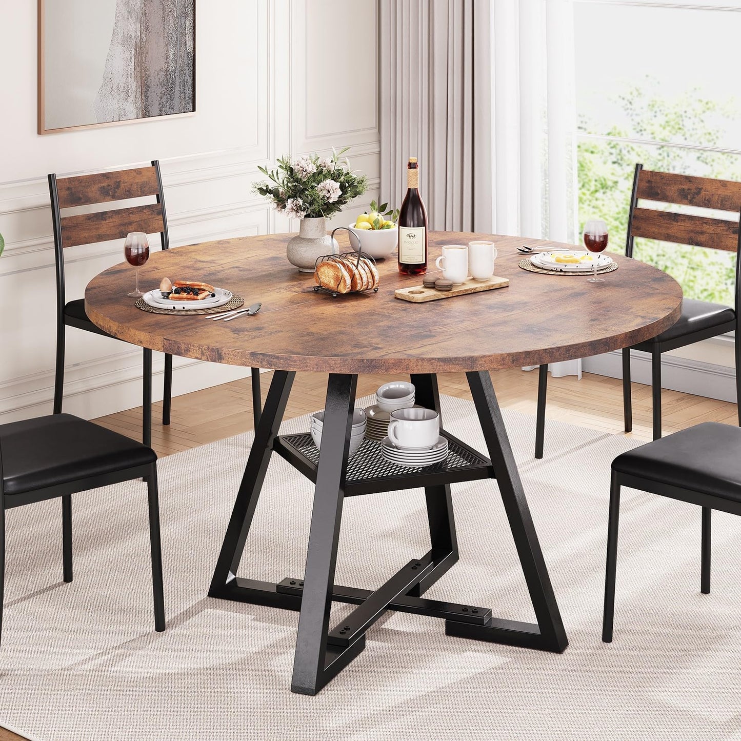 https://www.walmart.com/ip/Nifamembo-Round-Dining-Table-4-Mid-Century-Modern-Circle-Wood-Grain-Tabletop-Kitchen-Room-Metal-Legs-Home/14682671835